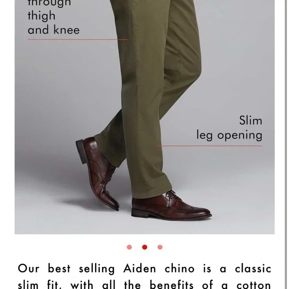 Men’s Banana Republic stormy blue Aiden Slim Fit chinos. Size 30x32, never worn. - Picture 3 of 4